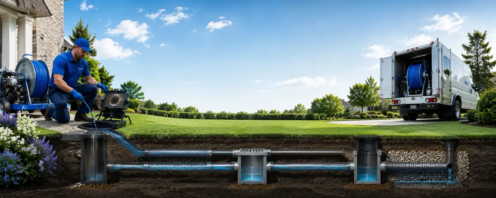 Outdoor drain cleaning information for Troy, OH